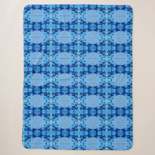 Blauer Dye Herz Sherpadecke
