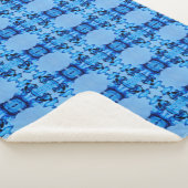 Blauer Dye Herz Sherpadecke (3/4)