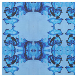 Blauer Dye Herz Stoff