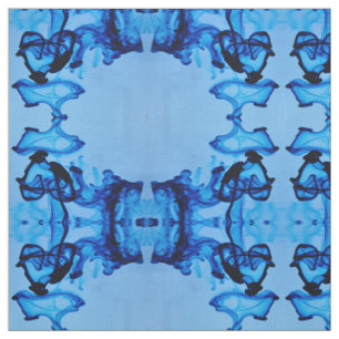 Blauer Dye Herz Stoff