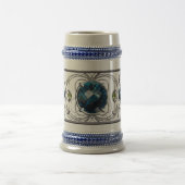 Blauer Edelstein Bierglas (Mittel)