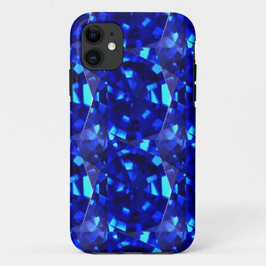 blauer Edelstein Case-Mate iPhone Hülle (Rückseite)