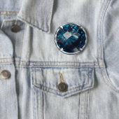 Blauer Edelstein-Entwurf Button (Beispiel)