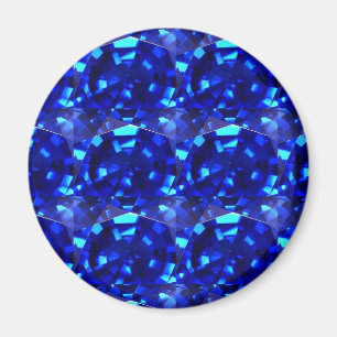 blauer Edelstein Magnet