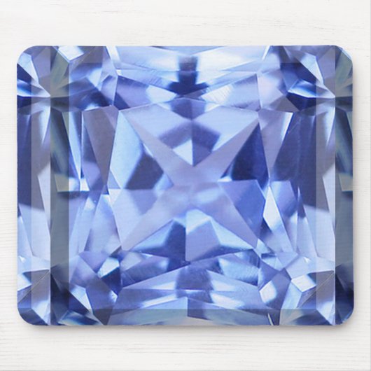 Blauer Edelstein Mousepad (Vorne)
