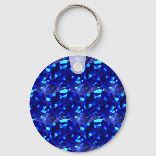 blauer Edelstein Schlüsselanhänger (Vorderseite)