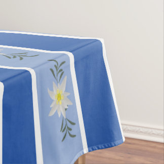 Blauer Edelweiss Striptekloth Tischdecke