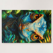 Blauer Eidechse Puzzle (Horizontal)