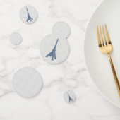 Blauer Eiffelturm Damask Hochzeitstisch Confetti Konfetti (Gruppe)