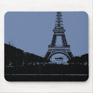 Blauer Eiffelturm Mousepad