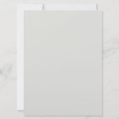 Blauer Eindruck Einladung zur Hochzeit (Rückseite)