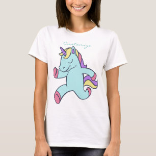 Blauer Einhorn Laufender Thunder_Cove T-Shirt