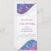 Blauer Einladung (Rückseite)