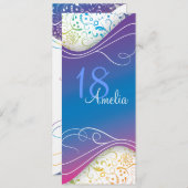 Blauer Einladung (Vorne/Hinten)