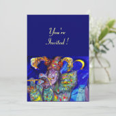 BLAUER EINLADUNG (Stehend Vorderseite)