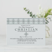 Blauer Einladung zum Kommunitätstag (Stehend Vorderseite)