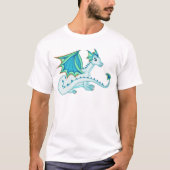 Blauer Eis-Drache-T - Shirt (Vorderseite)