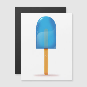 Blauer Eis-Lutscher Magnetkarte