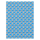 Blauer Eisbär-Musterentwurf  Tischdecke (Vorderseite)