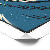 Blauer Eisbär  Poster (Ecke)