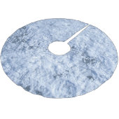 Blauer Eisbaumrock Polyester Weihnachtsbaumdecke (Schrägansicht)
