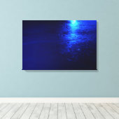 BLAUER EISEN WRAPPIERT LEINWANDDRUCK (Insitu (Holzboden))