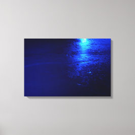 BLAUER EISEN WRAPPIERT LEINWANDDRUCK