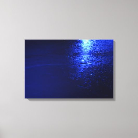 BLAUER EISEN WRAPPIERT LEINWANDDRUCK (Vorderseite)