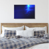 BLAUER EISEN WRAPPIERT LEINWANDDRUCK (Insitu (Schlafzimmer))