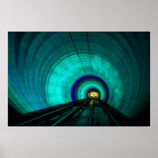 Blauer Eisenbahntunnel, Singapur Poster (Vorne)