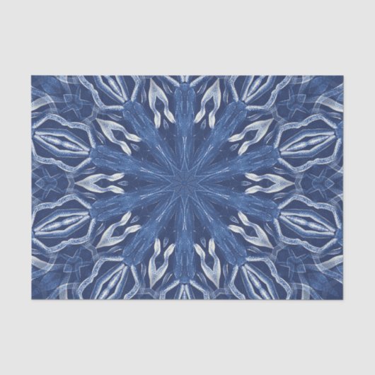 Blauer Eisentwurf Seidenpapier (Vorderseite)