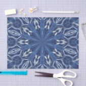 Blauer Eisentwurf Seidenpapier (Handwerk)