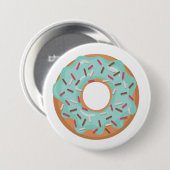 Blauer Eispfannkuchen mit Streuseln Button (Vorne & Hinten)