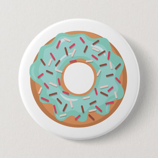 Blauer Eispfannkuchen mit Streuseln Button (Vorderseite)