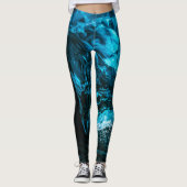 Blauer Eisvorsprung Leggings (Vorderseite)