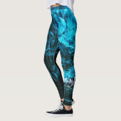 Blauer Eisvorsprung Leggings (Links)