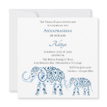 Blauer Elefant Annaprashan| Erster Reis