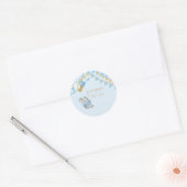 Blauer Elefant Aufkleber Baby Shower Geschenke (Umschlag)