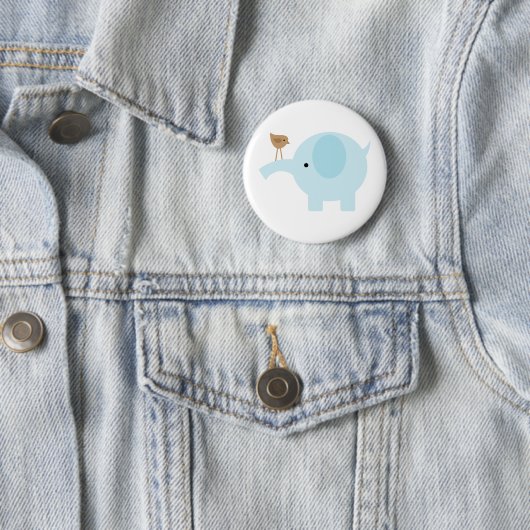 Blauer Elefant Button (Beispiel)