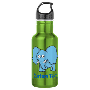 Blauer Elefant Cartoon-Wasserflasche Edelstahlflasche