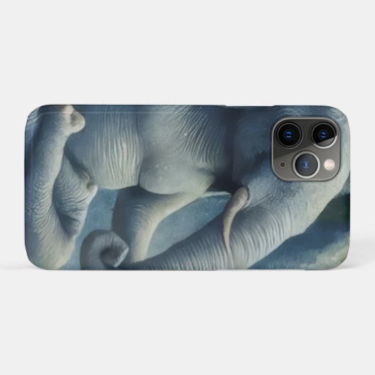 Blauer Elefant Case-Mate iPhone Hülle (Rückseite (Horizontal))