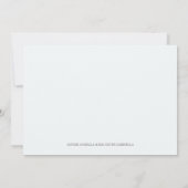 Blauer Elefant | Geburtsankündigung Ankündigung (Rückseite)