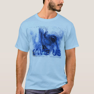 Blauer Elefant mit Träne GERETTET US-T - Shirt