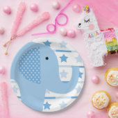 Blauer Elefant-Papier-Teller Pappteller (Party)