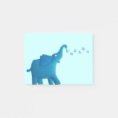 Blauer Elefant Post-it Klebezettel (Vorderseite)