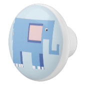 Blauer Elefant rechts Keramikknauf (Rechts)
