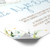 Blauer Elefant Spätnachtstaucher Poster (Ecke)