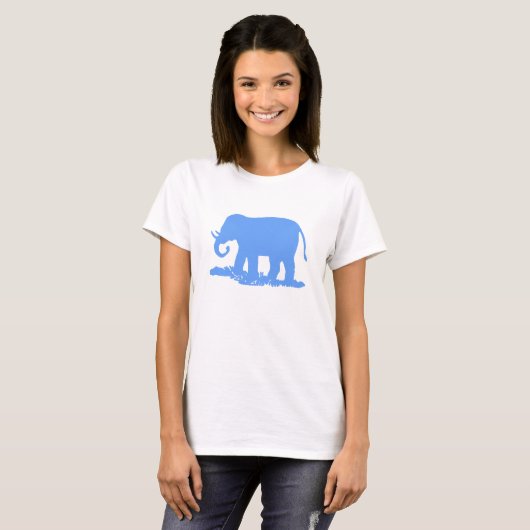 Blauer Elefant T-Shirt (Vorne ganz)