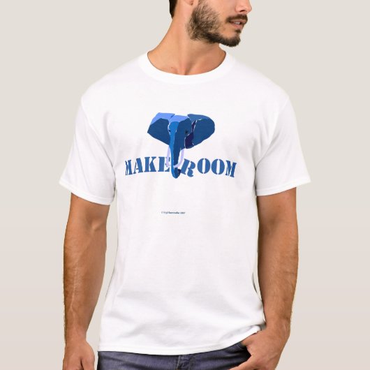 Blauer Elefant T-Shirt (Vorderseite)