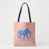Blauer Elefant Tasche (Vorderseite)